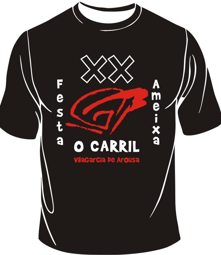 La camiseta de la XX Festa da Ameixa de Carril 2012